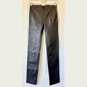 MAISON ULLENS Genuine Lambskin Leather Pants 🖤 XS Made in ITALY 🏷️ ORP $1990
